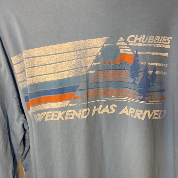 chubbies Other - Chubbies size L long sleeve light blue long sleeve T-shirt Weekend Has Arrived